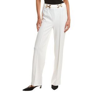 Luxe Always Womens  Horsebit Pant, White